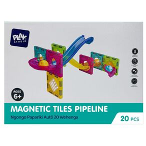 Play Studio Magnetic Tiles Pipeline 20 Pieces