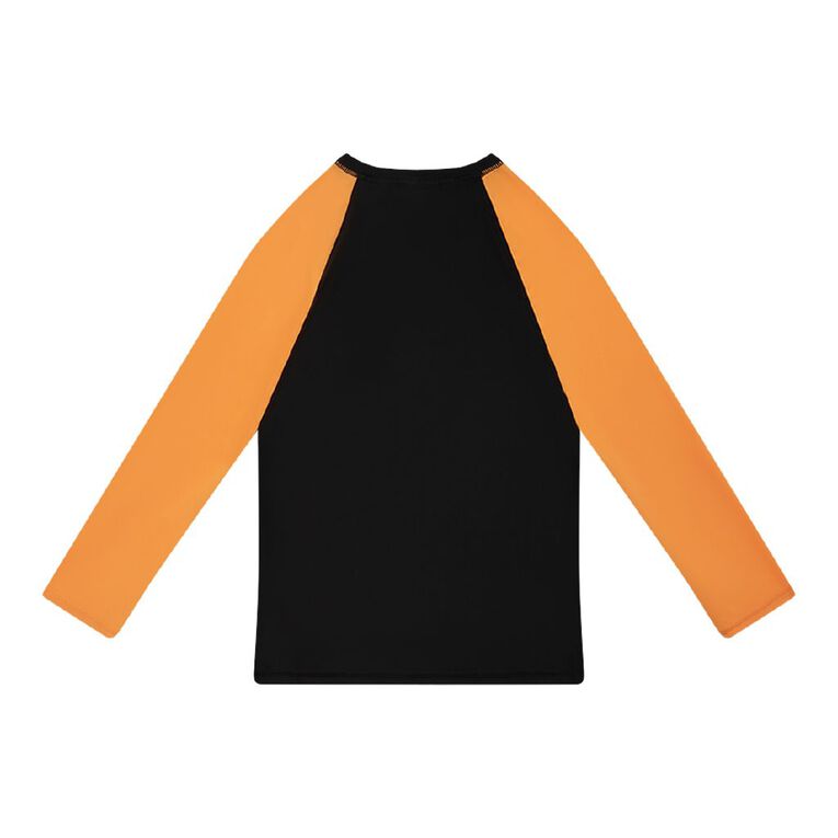 Young Original Long Sleeve Rash Vest, Black, hi-res