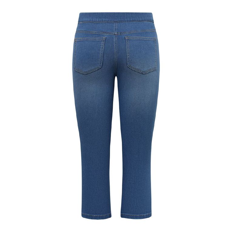 H&H Women's Crop Jeggings, Denim Mid, hi-res