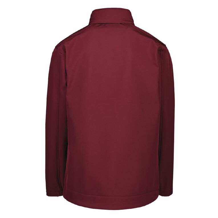 Schooltex Waiuku College SoftShell Jacket with Embroidery, Burgundy, hi-res