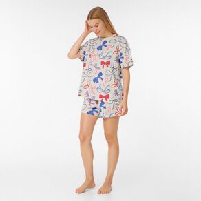 H&H Women's Boxy Tee & Shorts Pyjama Set
