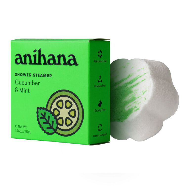 Anihana Shower Steamer Cucumber And Mint 50g, , hi-res