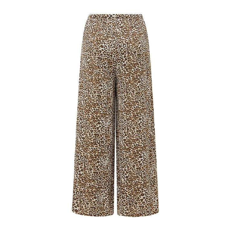 H&H Women's Drawstring Pants, Brown Mid, hi-res