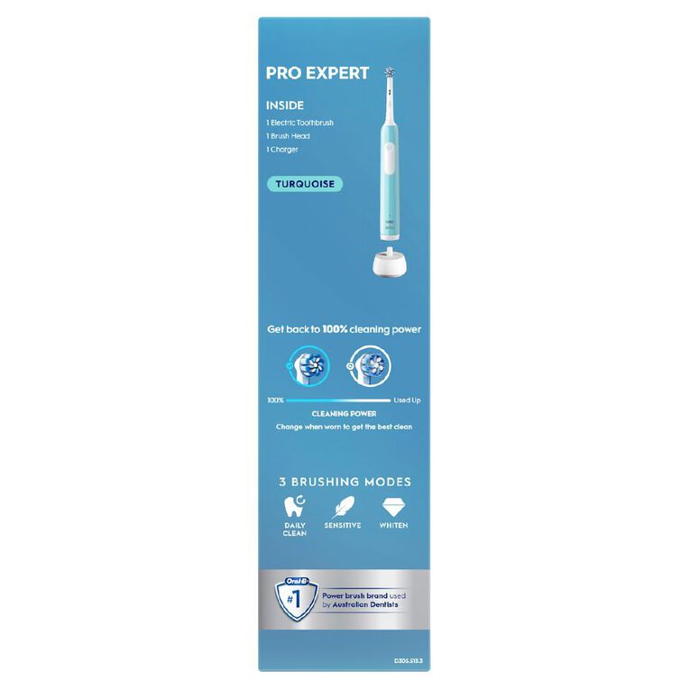 Oral-B Pro Expert Deep Clean Electric Toothbrush Turquoise, , hi-res