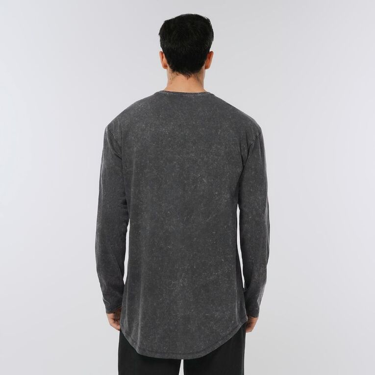 Garage Men's Acid Wash Tee, Black, hi-res