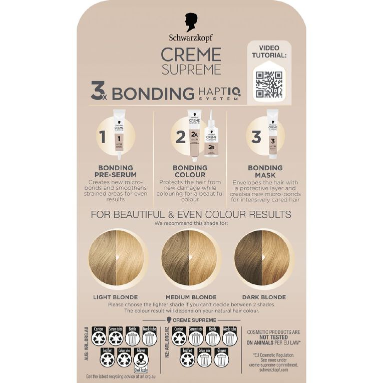 Schwarzkopf Creme Supreme 9.0 Natural Light Blonde 180ml, , hi-res