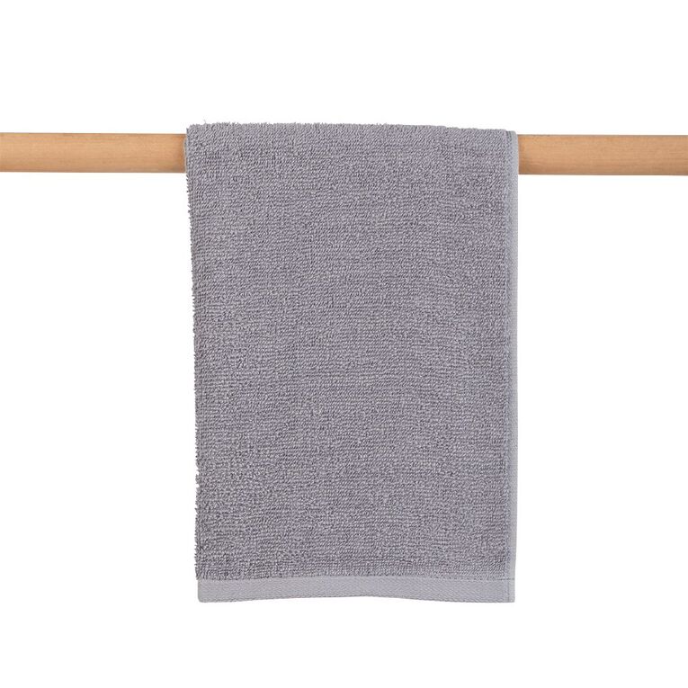 Living & Co Everyday Hand Towel Grey 40cm x 65cm, , hi-res