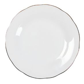 Living & Co Glamour Gold Rimmed Soft Scallop Side Plate Ivory