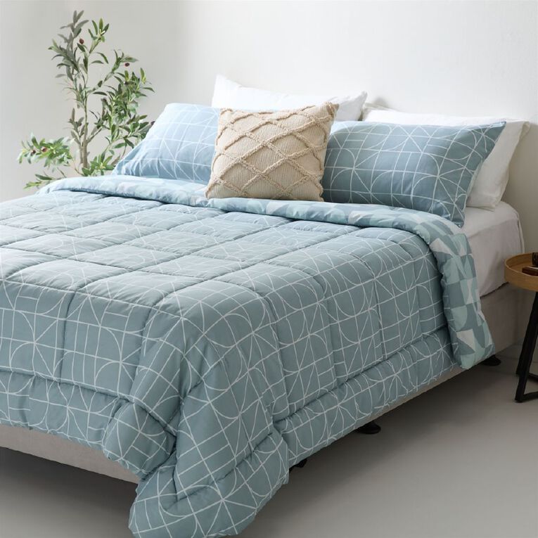 Living & Co 3 Piece Comforter Nova Natural King, , hi-res