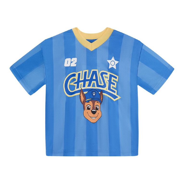 Paw Patrol Preschool Mesh Tee, Blue Mid, hi-res