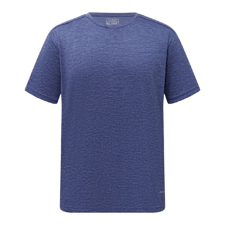Active Intent Men's Space Dye Panel Tee, Blue Dark, hi-res
