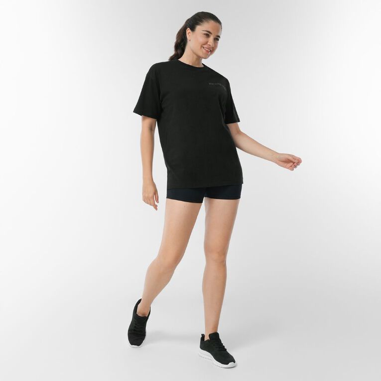 Active Intent Women's Oversized Tee, Black, hi-res
