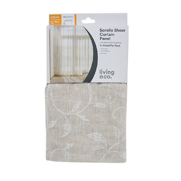 Living & Co Sorelle Voile Natural, , hi-res