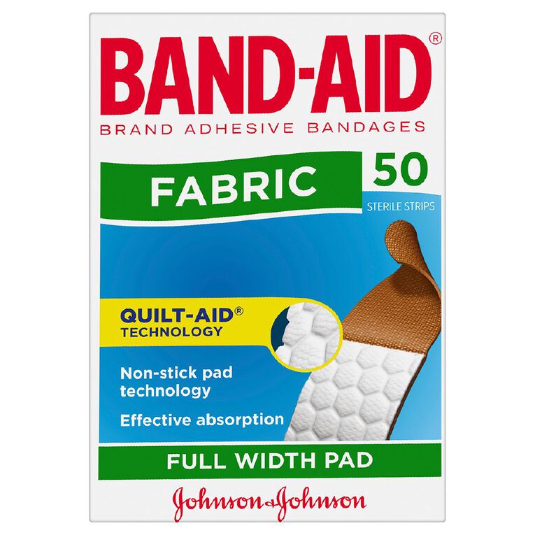 Band Aid Fabric Plasters 50 Pack, , hi-res