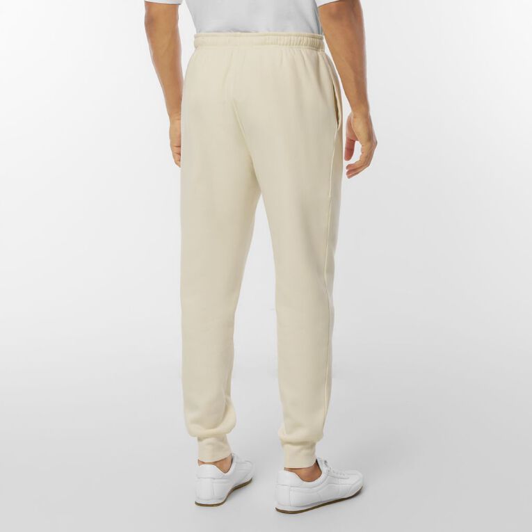 Garage Men's Rib Cuff Graphic Trackpants, Cream, hi-res