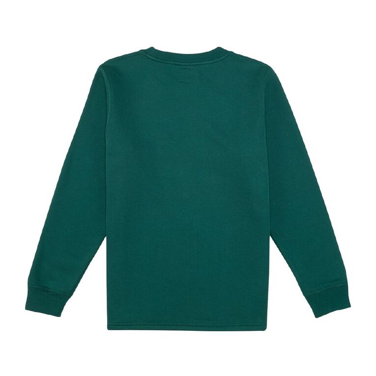 Schooltex Katikati Primary Tunic Sweat with Badge, Bottle Green, hi-res