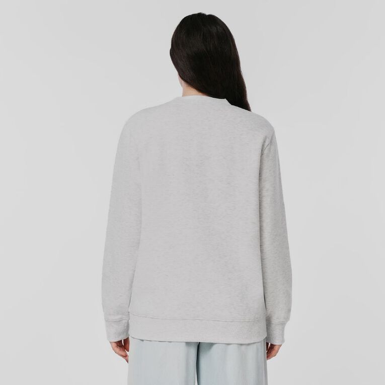 H&H Women's Classic Crew Sweatshirt, Silver Grey, hi-res