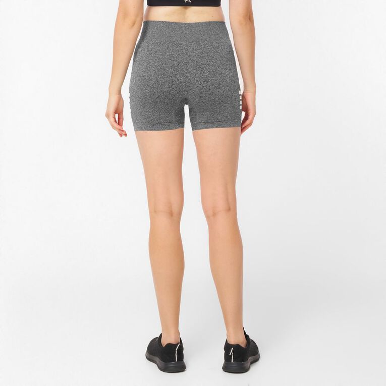 Active Intent Women's Seamless Shorts, Grey Dark, hi-res