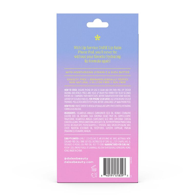 Daise Lip Service Lip Balm Phone Pod Very Vanilla, , hi-res