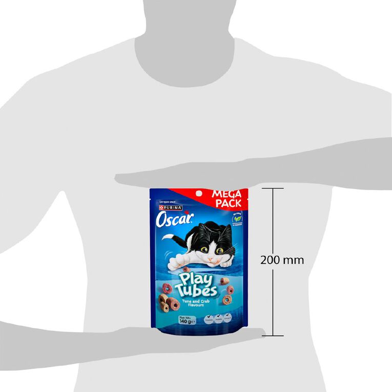 Oscar Playtubes with Tuna & Crab Cat Treats 140g, , hi-res