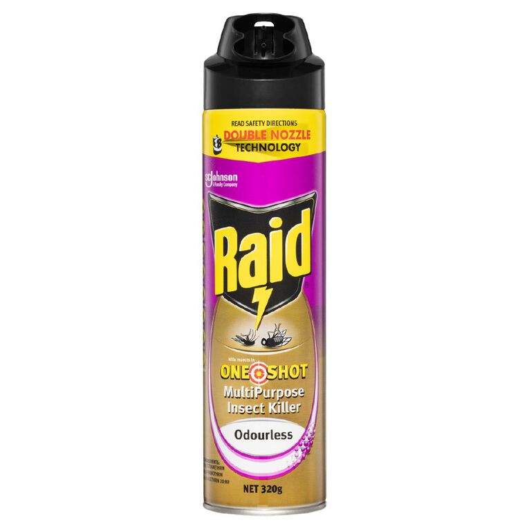 Raid One Shot Multipurpose Insect Killer Odourless 320g, , hi-res