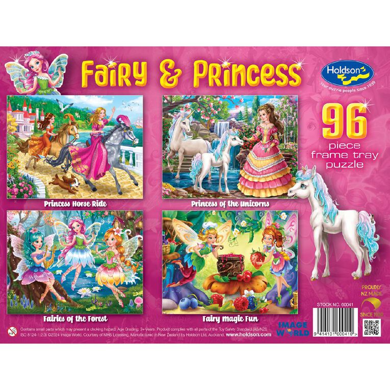 Fairy & Princess Frame Tray Puzzle 96 Piece Assorted, , hi-res