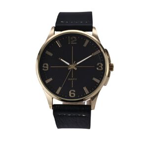 H&H Men's Analogue Watch Gold