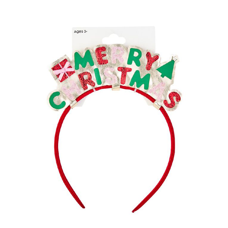 Wonderland Merry Christmas Headband, , hi-res