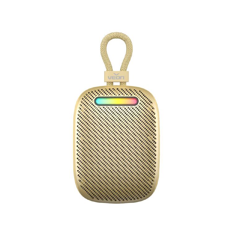 Veon IPX6 Waterproof Portable Speaker VNSK931BTGLD Gold, , hi-res