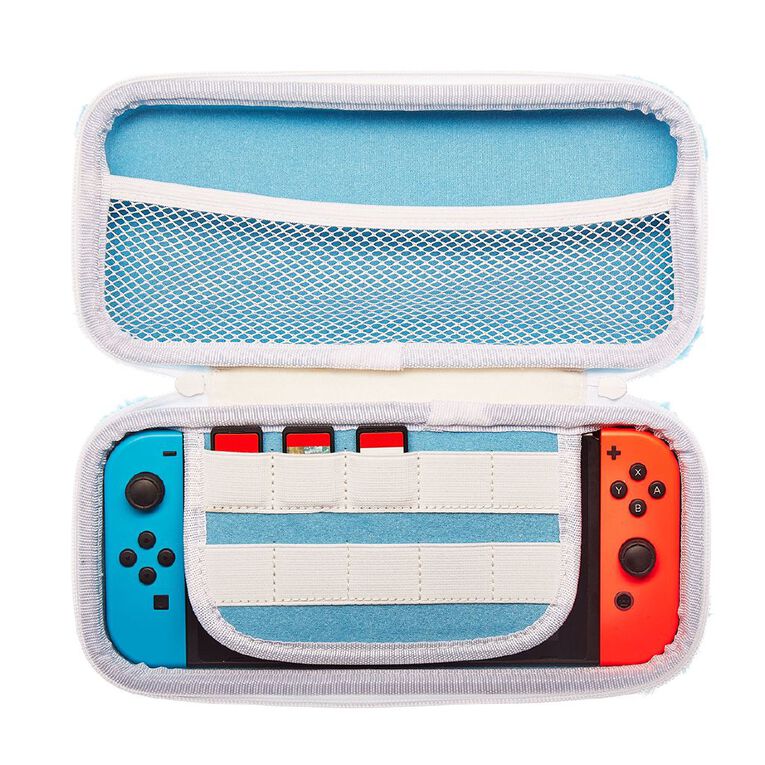 Fluffy Unicorn Switch Case Blue, , hi-res