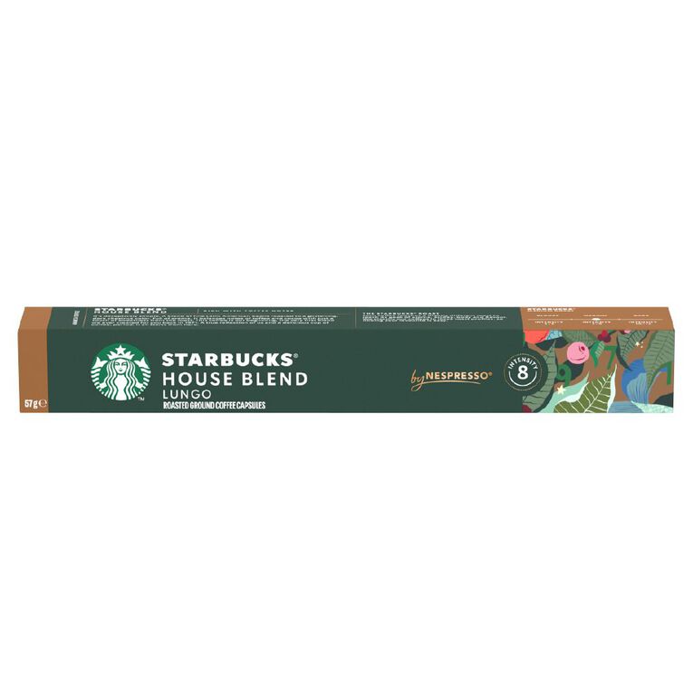 Starbucks by Nespresso Coffee Capsule House Blend Capsules 10 Pack 57g, , hi-res