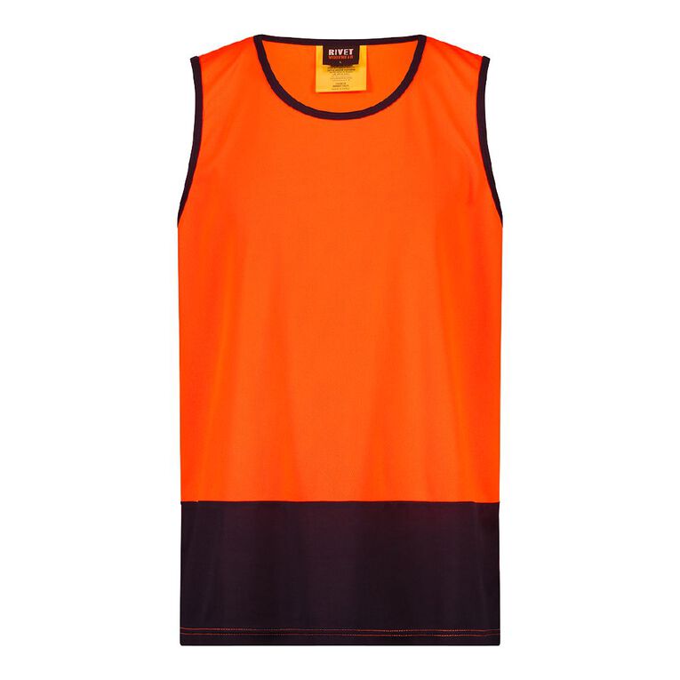 Rivet Compliant Fluoro Singlet, Orange, hi-res