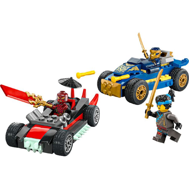 LEGO Ninjago Rogue Verses Drix Race Car Duel 71840, , hi-res