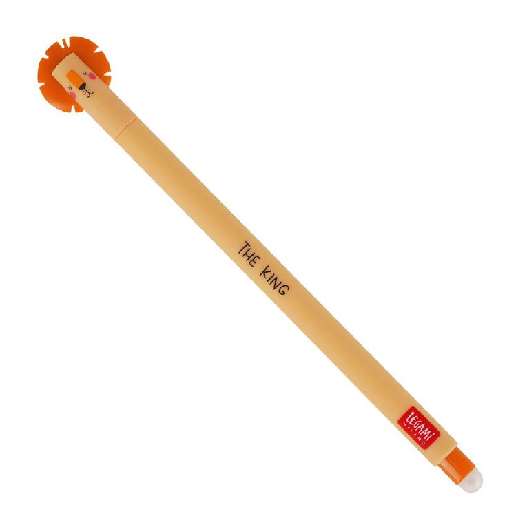 Legami Erasable Pen Lion Orange Ink, , hi-res