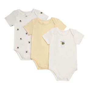 Young Original Babies' Short Sleeve Printed Bodysuit 3 Pack