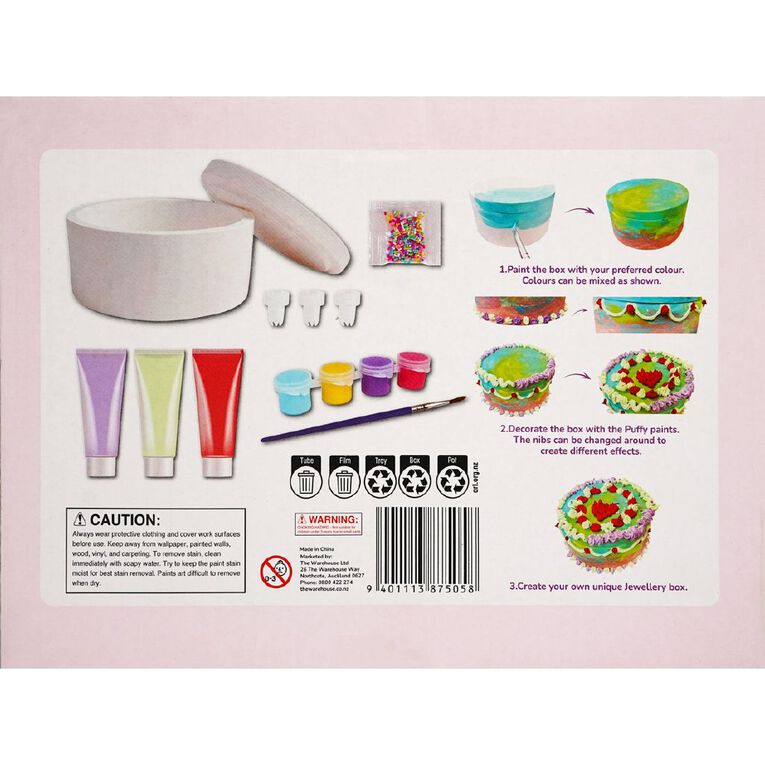 Uniti Craft Kids Ceramic Jewellery Box 12cm, , hi-res