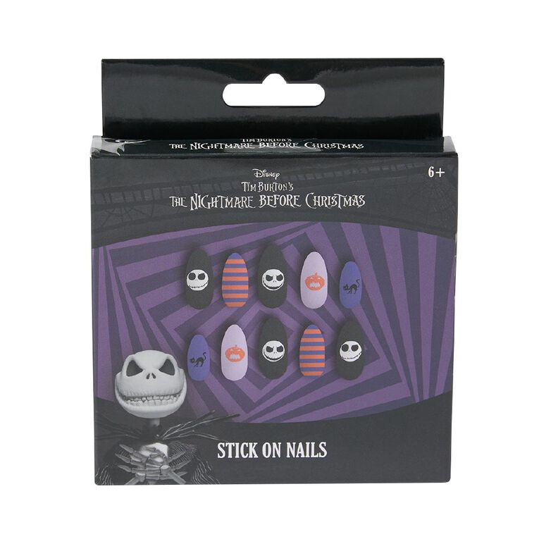 Nightmare Before Christmas Stick On Nails, , hi-res