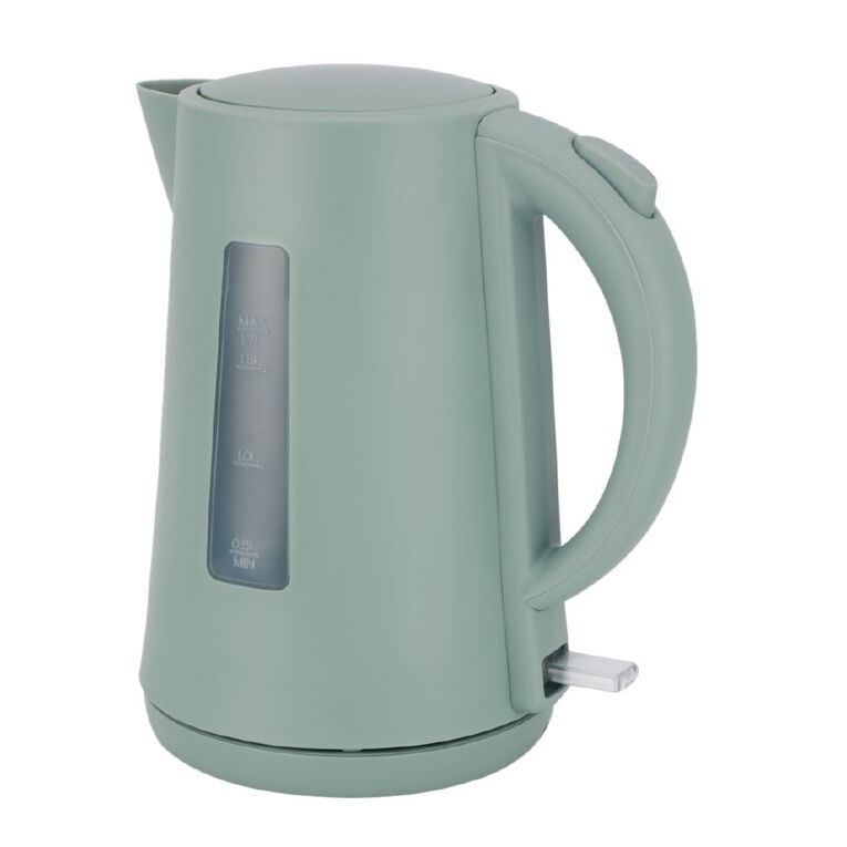 Living & Co Plastic Kettle 1.7L Green, , hi-res