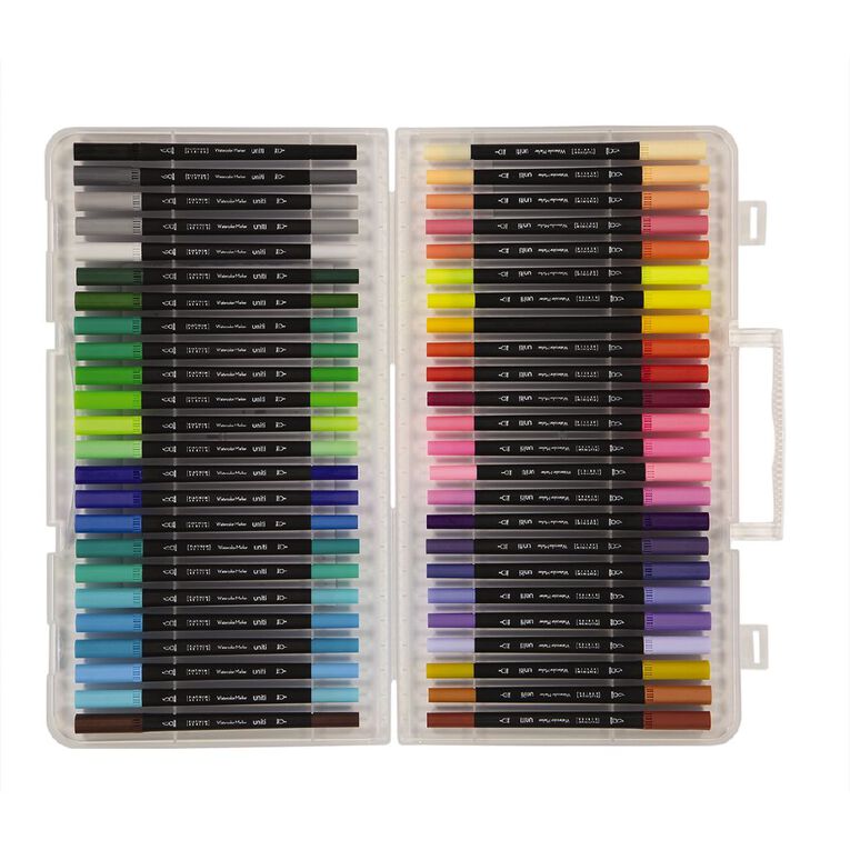 Uniti Dual Ended Watercolour Markers 48 Pack, , hi-res