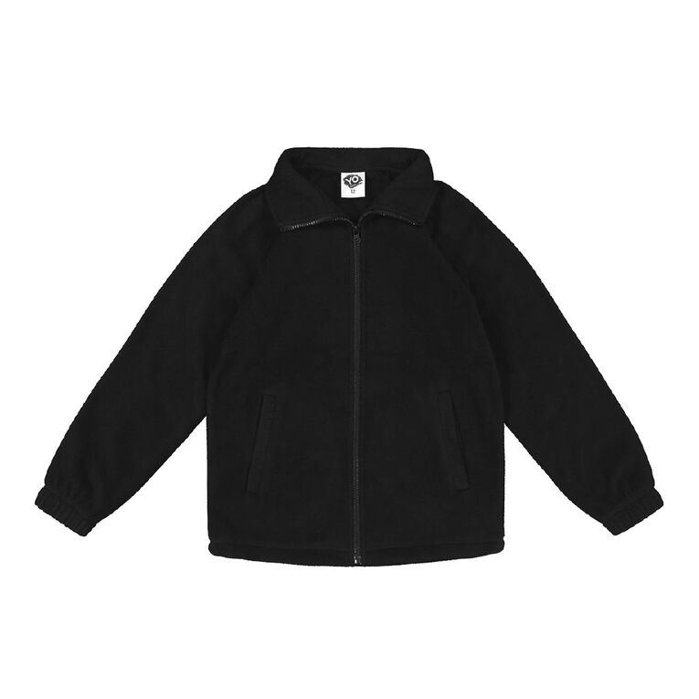 Young Original Microfibre Zip-Thru Hoodie, Black, hi-res