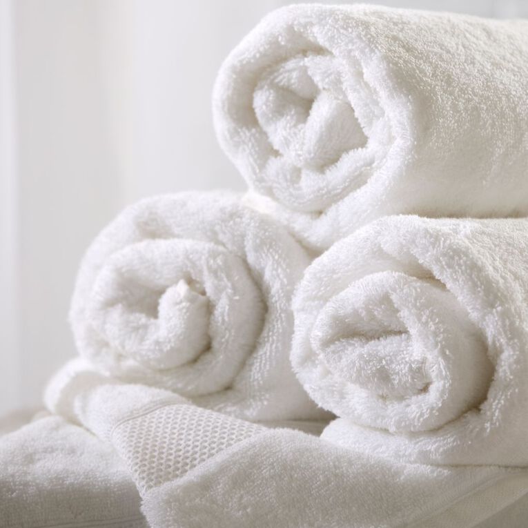 Living & Co Hotel Bath Towel White 65cm x 135cm, , hi-res
