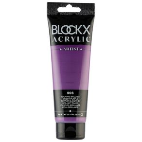 BLOCKX Acrylic Tube 120ml Bright Purple Purple