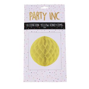 Party Inc Party Decoration Honeycomb Lantern Yellow 30cm