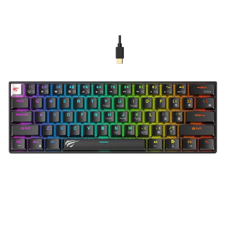 Gamenote RGB Backlit Mechanical Keyboard Black, , hi-res