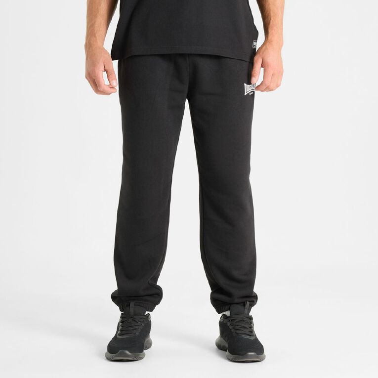 Lonsdale Unisex Trackpants, Black, hi-res
