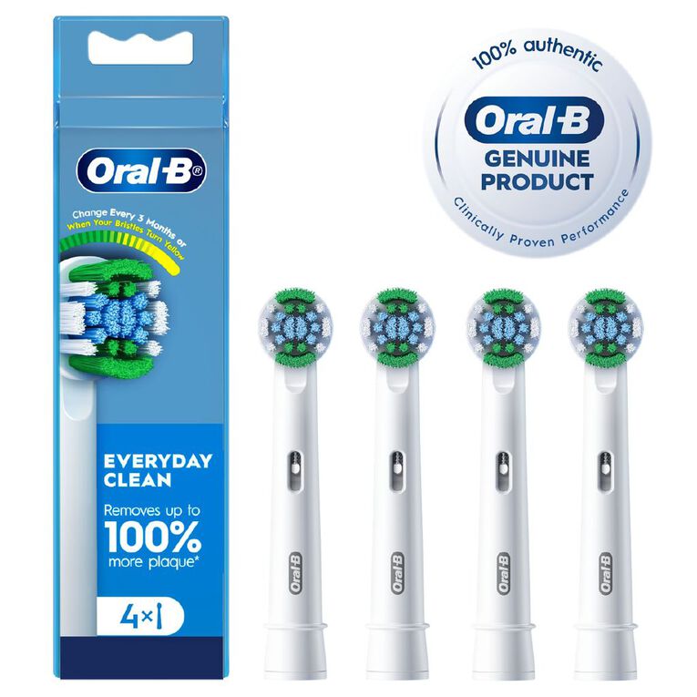 Oral-B Everyday Clean Replacement Brush Heads 4 Pack, , hi-res