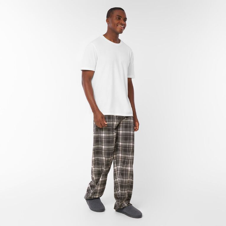 H&H Men's Woven Pyjama Pants, Grey Dark, hi-res