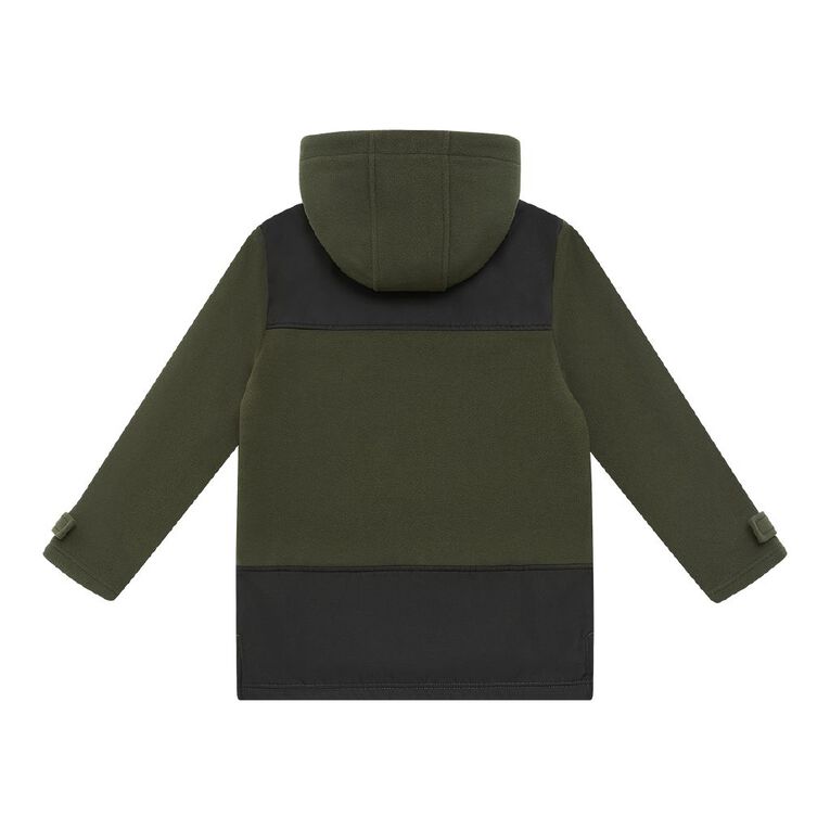 Back Country Kids' Bonded Fleece Hooded Jacket, Green Dark, hi-res