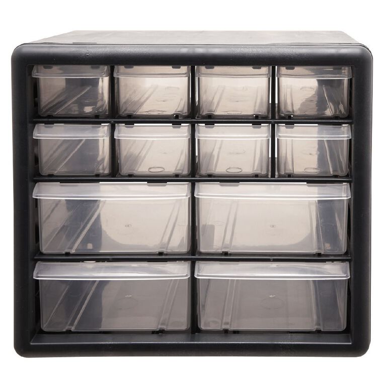 Mako Organizer 12 Drawers Grey, , hi-res
