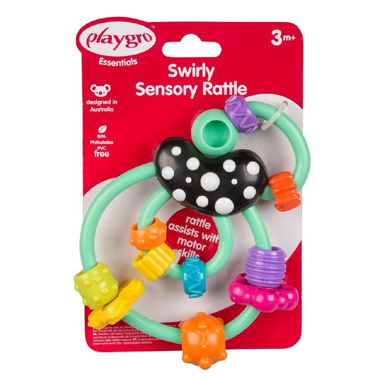 Playgro Essentials Swirly Sensory Rattle, , hi-res